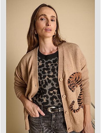 Cardigan tigrea 'le temps des cerises'