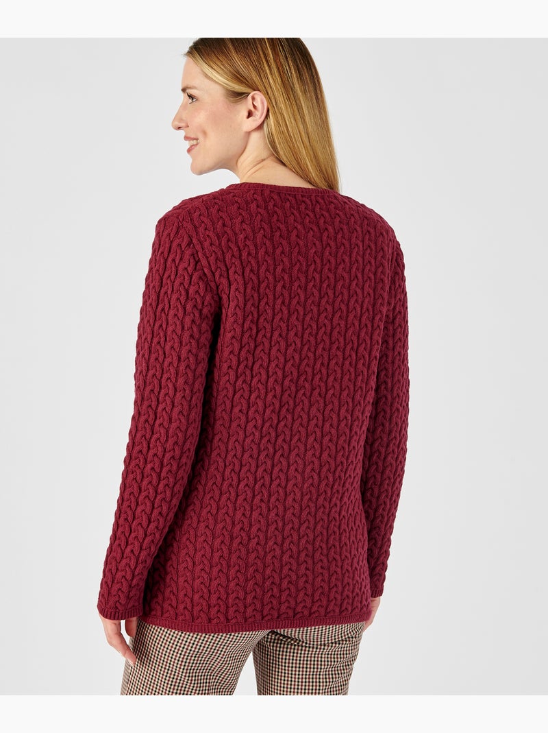 Cardigan torsadé - Damart Rouge - Kiabi