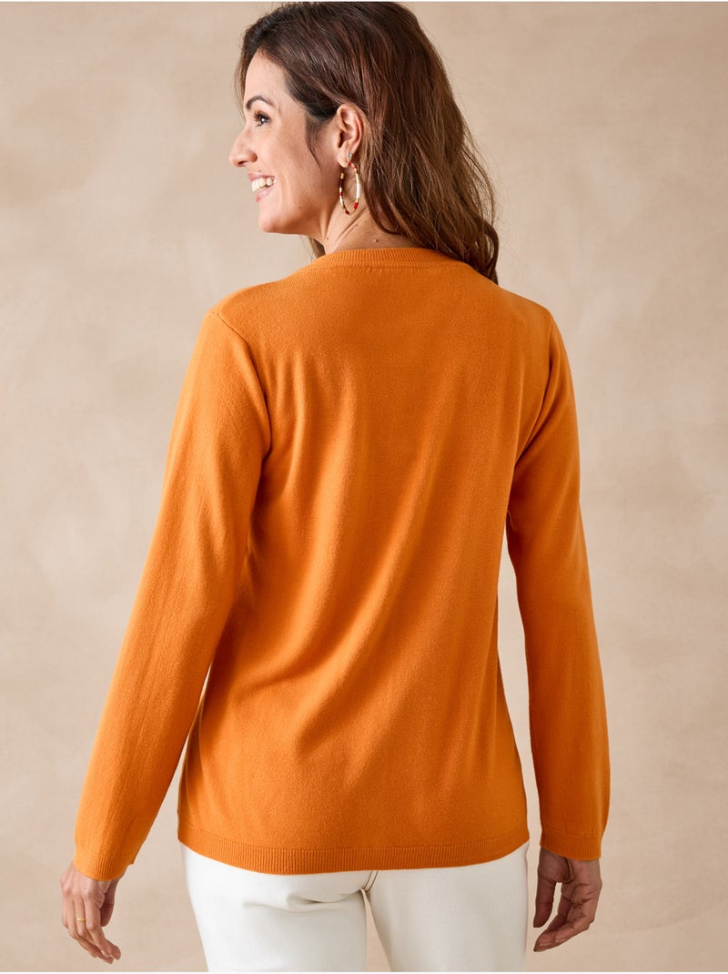 Cardigan torsadé - DAXON Marron noisette - Kiabi