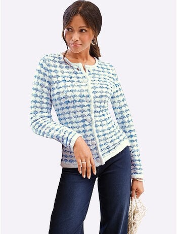 Cardigan Tricot Bouclé - Taille Standard - Witt