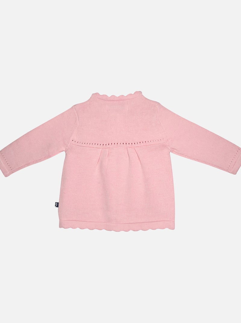 CARDIGAN TRICOT GILDA TRICOT BEBE Rose - Kiabi