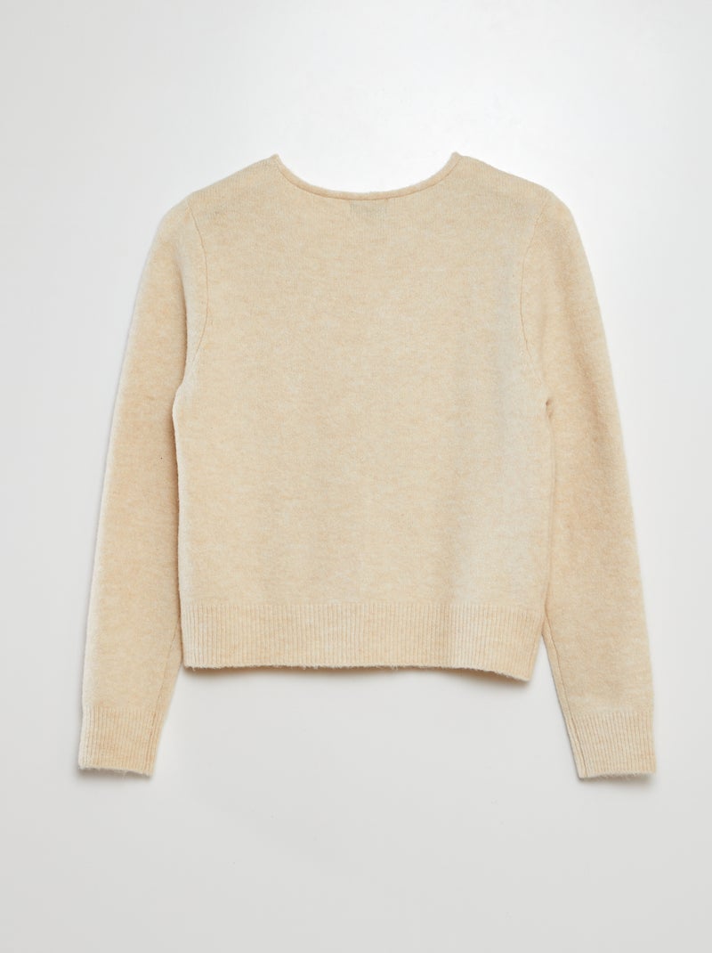 Cardigan tricot 'JDY' BEIGE - Kiabi