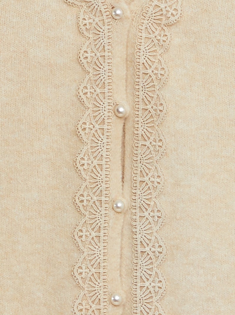 Cardigan tricot 'JDY' BEIGE - Kiabi