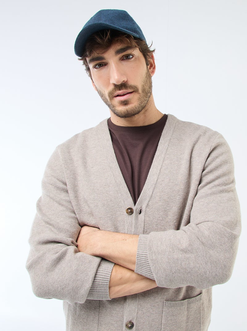 Cardigan uni Marron - Kiabi