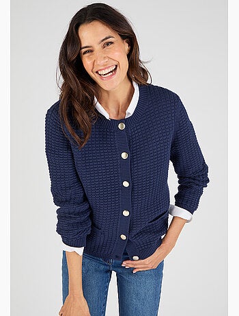 Cardigan uni ou rayé - Damart