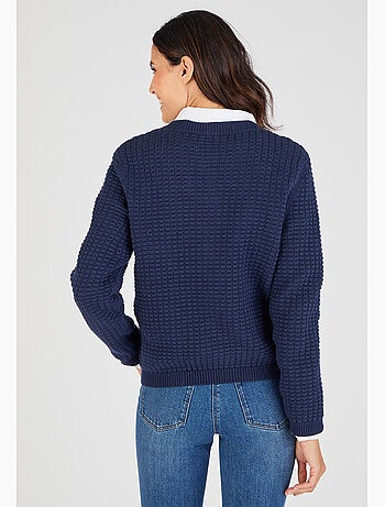 Cardigan uni ou rayé - Damart