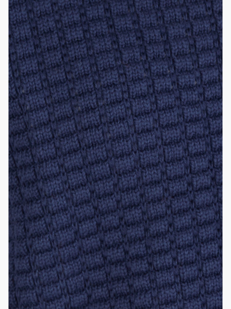 Cardigan uni ou rayé - Damart Bleu - Kiabi