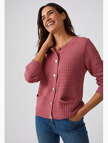 Cardigan uni ou rayé - Damart