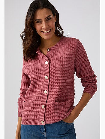 Cardigan uni ou rayé - Damart