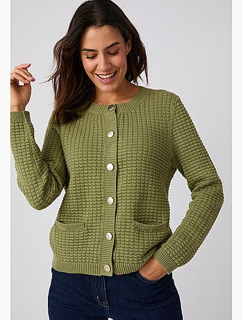 Cardigan uni ou rayé - Damart