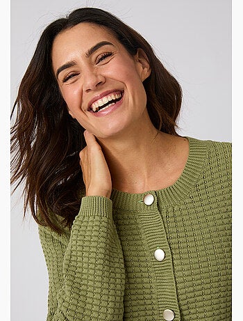 Cardigan uni ou rayé - Damart