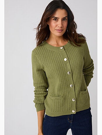 Cardigan uni ou rayé - Damart