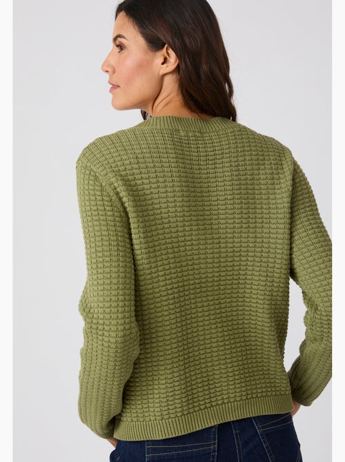 Cardigan uni ou rayé - Damart - Kiabi Cardigan uni ou rayé - Damart - Kiabi