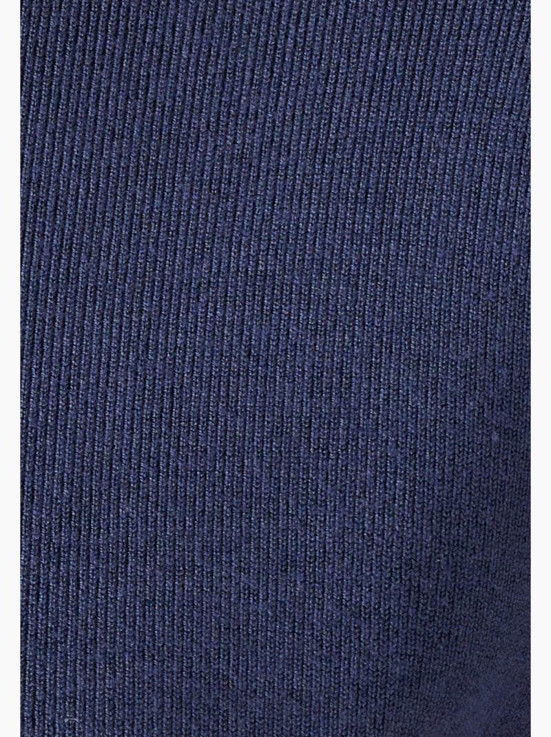 Cardigan-veste bicolore - Damart Bleu - Kiabi