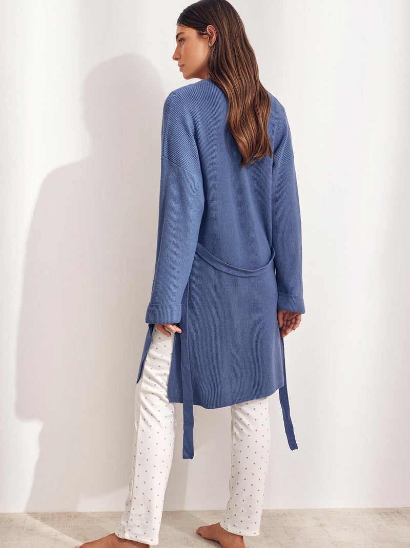 Cardigan veste d'intérieur Complementos Bleu - Kiabi