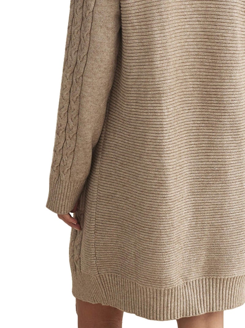 Cardigan veste d'intérieur ouverte COMPLEMENTOS Marron - Kiabi