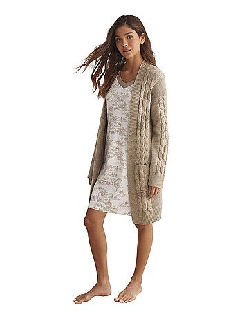 Cardigan veste d'intérieur ouverte