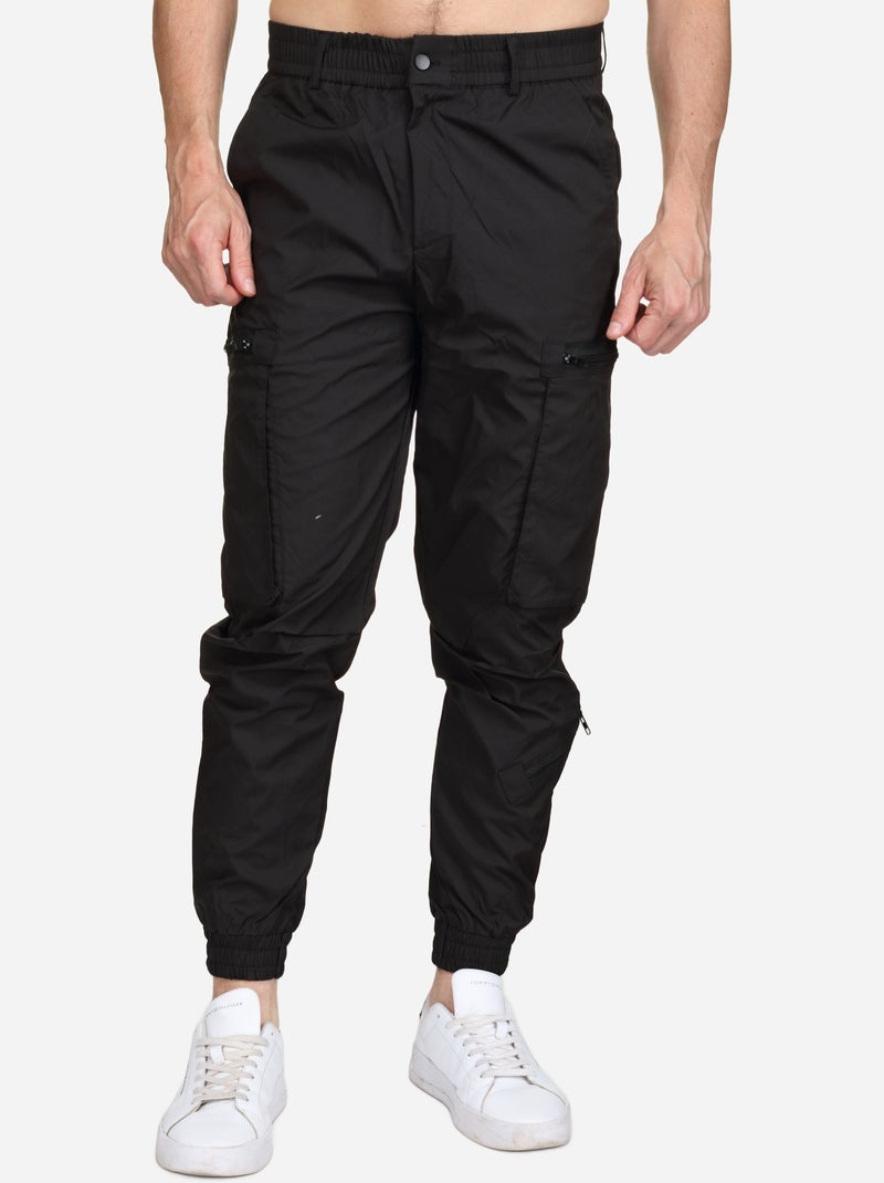 Cargo à poches zippées Noir - Kiabi