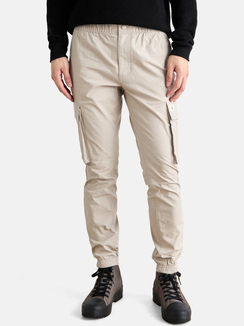 Cargo Calvin Klein coupe ajustée Beige - Kiabi
