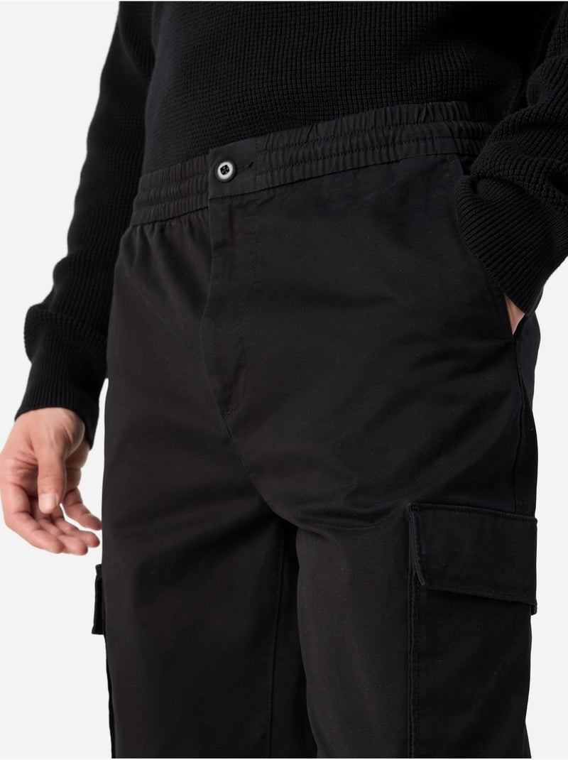 Cargo Calvin Klein taille élastique Noir - Kiabi
