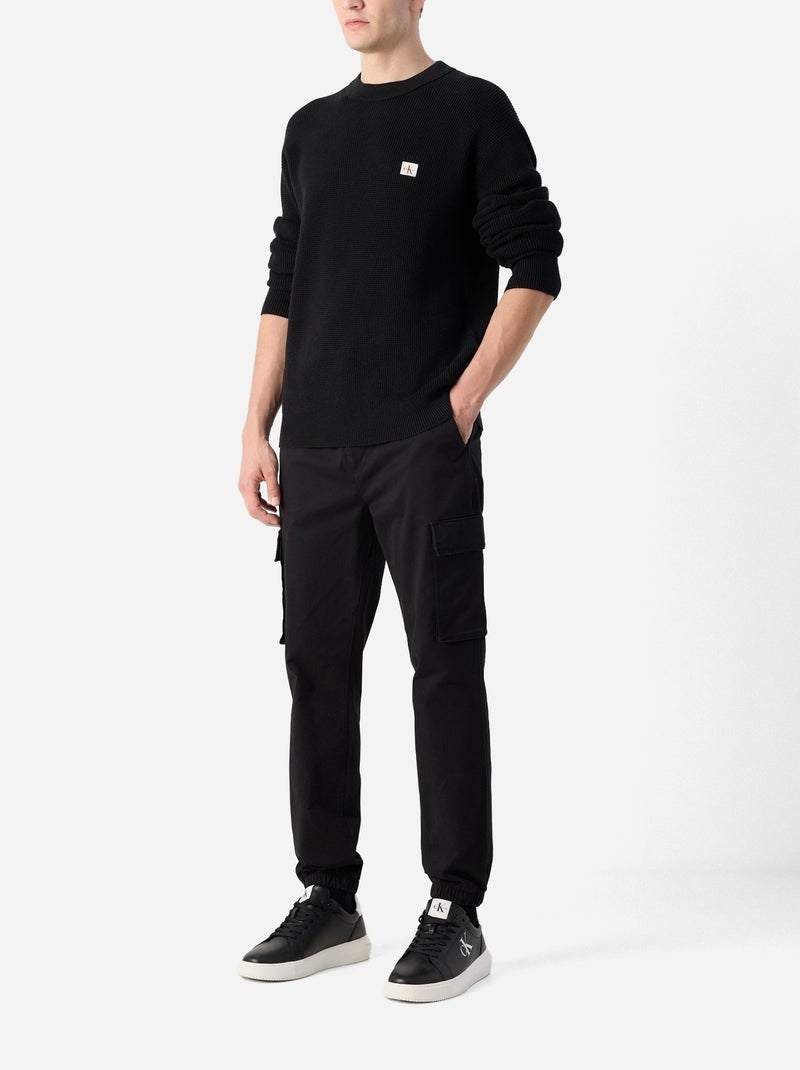 Cargo taille élastique - Calvin Klein Noir - Kiabi