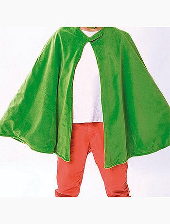 Caritan pyjamasques cape plaid et masque gluglu vert 3-7ans