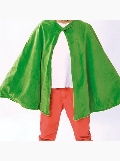 Caritan pyjamasques cape plaid  et  masque gluglu vert 3-7ans - Kiabi