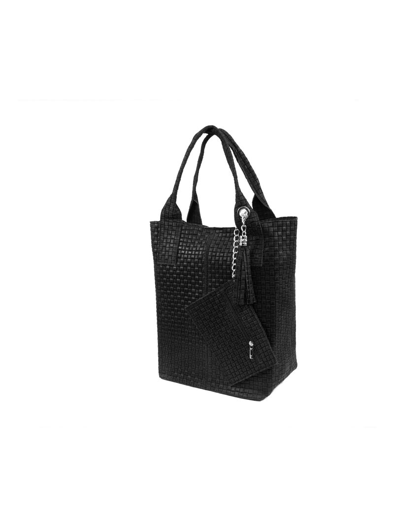 CARLA BELOTTI - Sac à main CLAUDIA 36 cm Noir - Kiabi