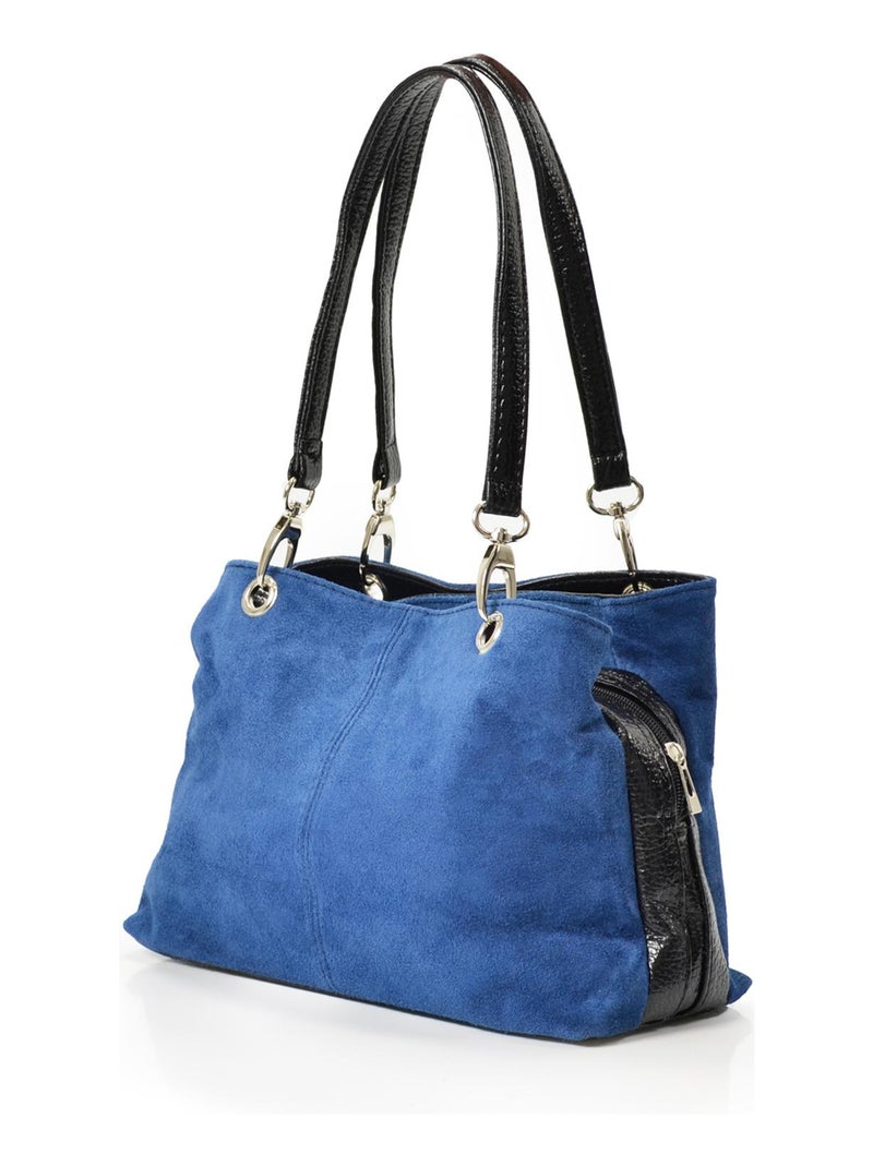 CARLA BELOTTI - Sac à main GISELLE 30 cm Bleu ciel - Kiabi
