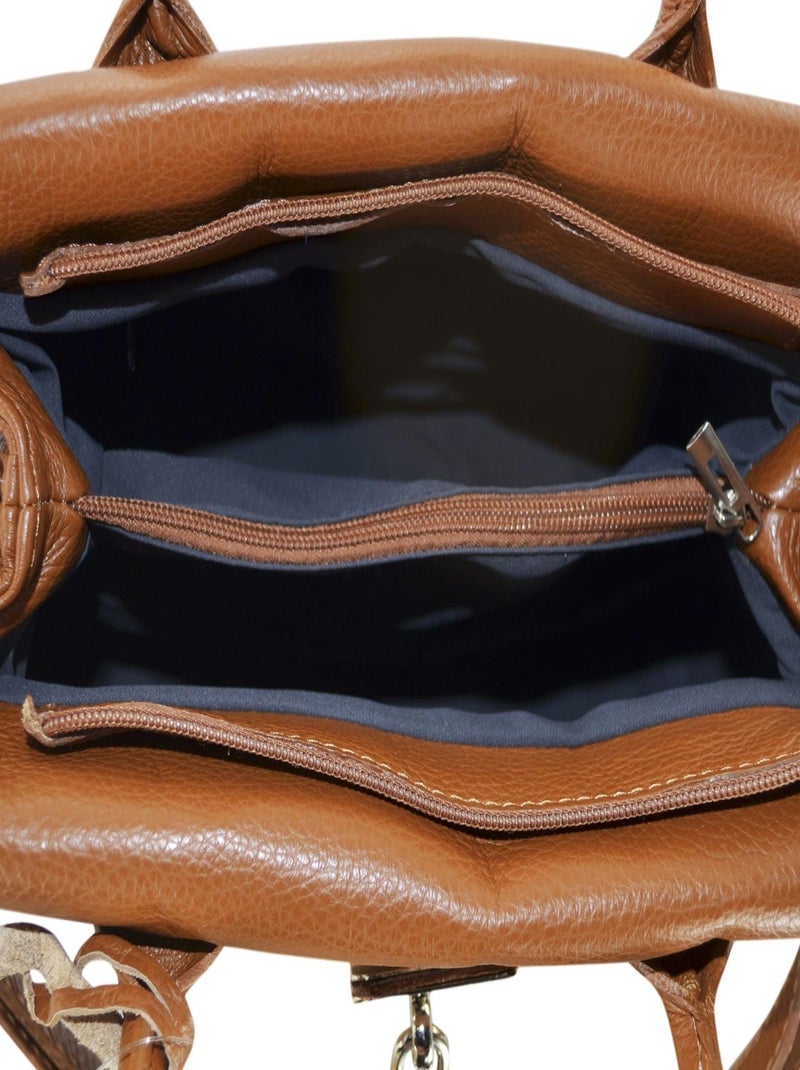 CARLA BELOTTI - Sac à main JEN Marron - Kiabi