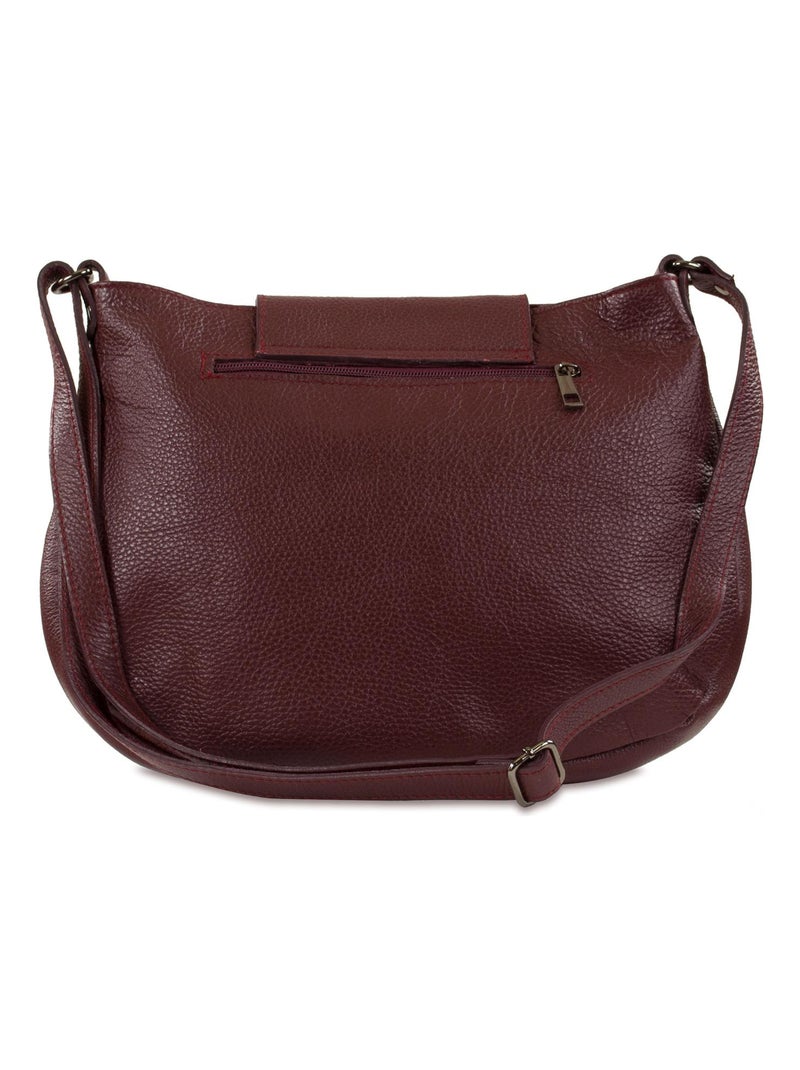 CARLA BELOTTI - Sac à main ORIANE 24 cm Bordeaux - Kiabi