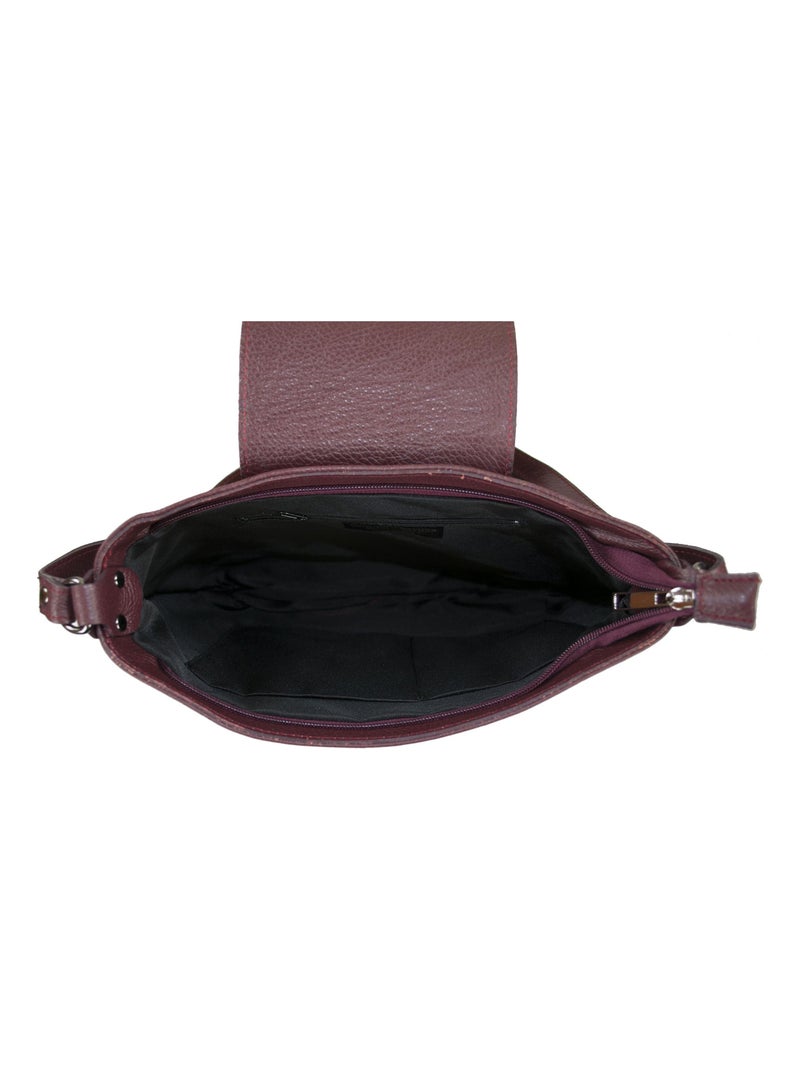 CARLA BELOTTI - Sac à main ORIANE 24 cm Bordeaux - Kiabi