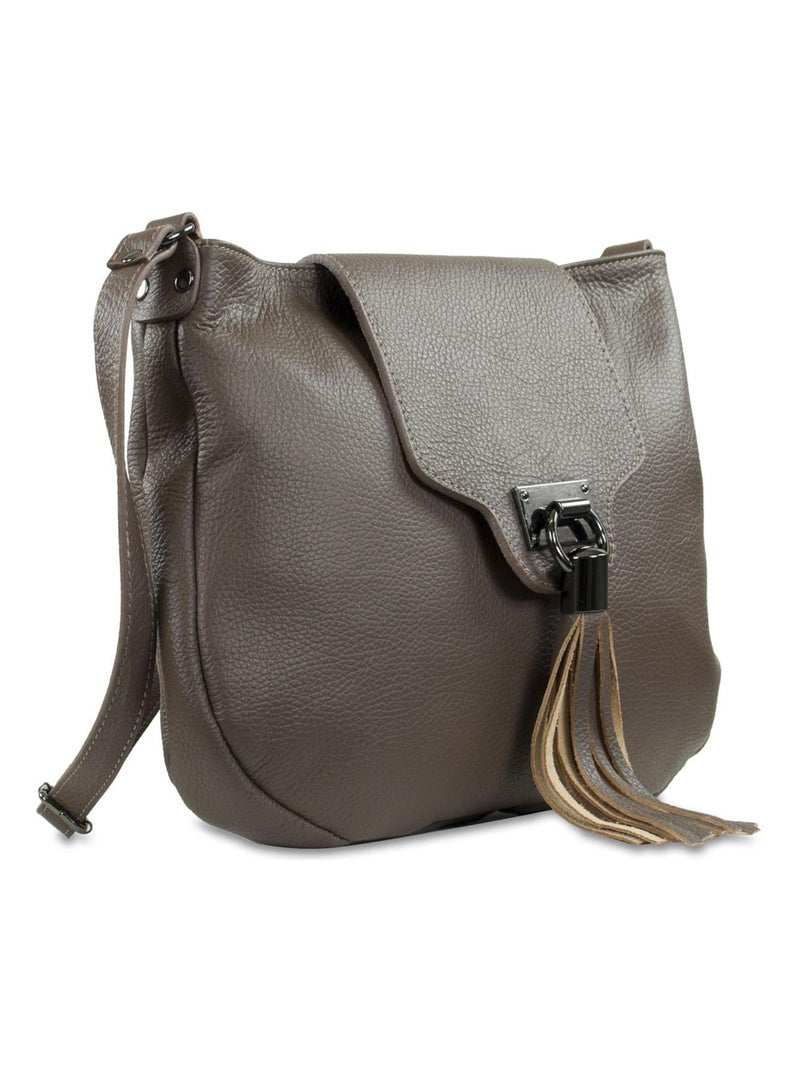 CARLA BELOTTI - Sac à main ORIANE 24 cm Gris foncé - Kiabi
