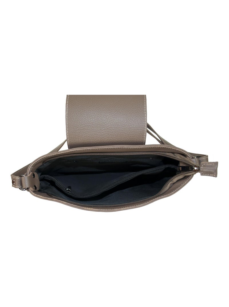 CARLA BELOTTI - Sac à main ORIANE 24 cm Gris foncé - Kiabi