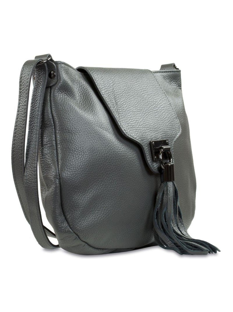 CARLA BELOTTI - Sac bandoulière ORIANE 24 cm Gris - Kiabi
