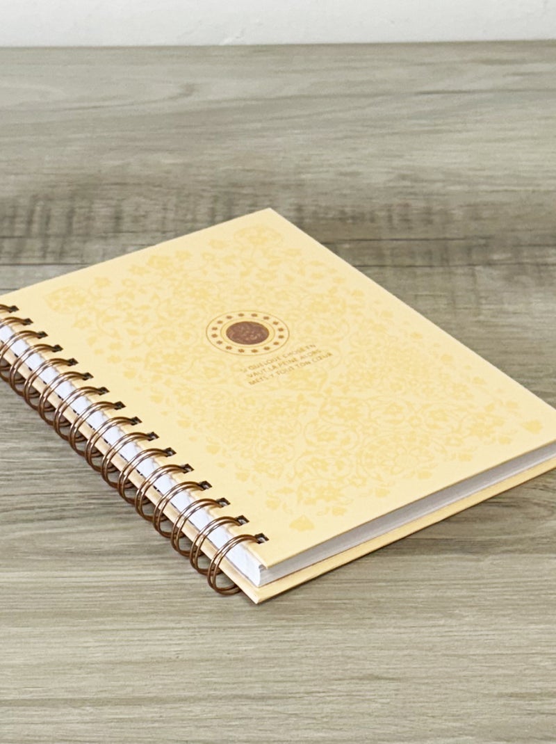 Carnet à grande spirale petit messager orange 21.6 cm Orange - Kiabi