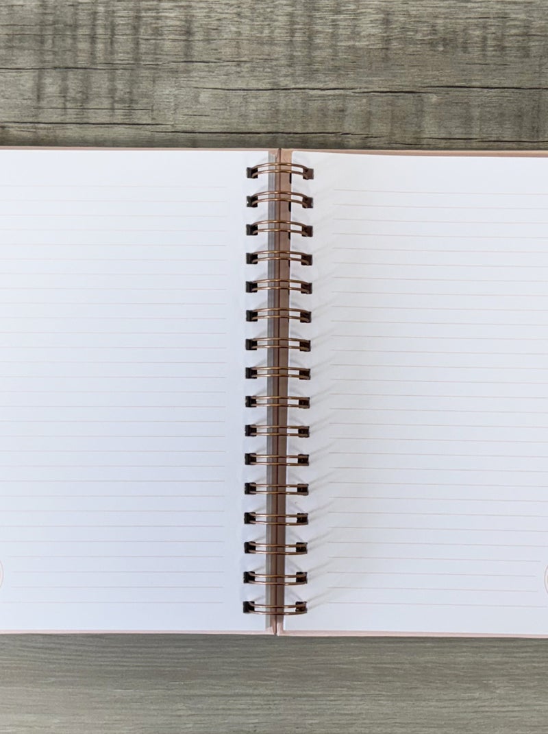 Carnet à grande spirale petit messager rose 21.6 cm Rose - Kiabi