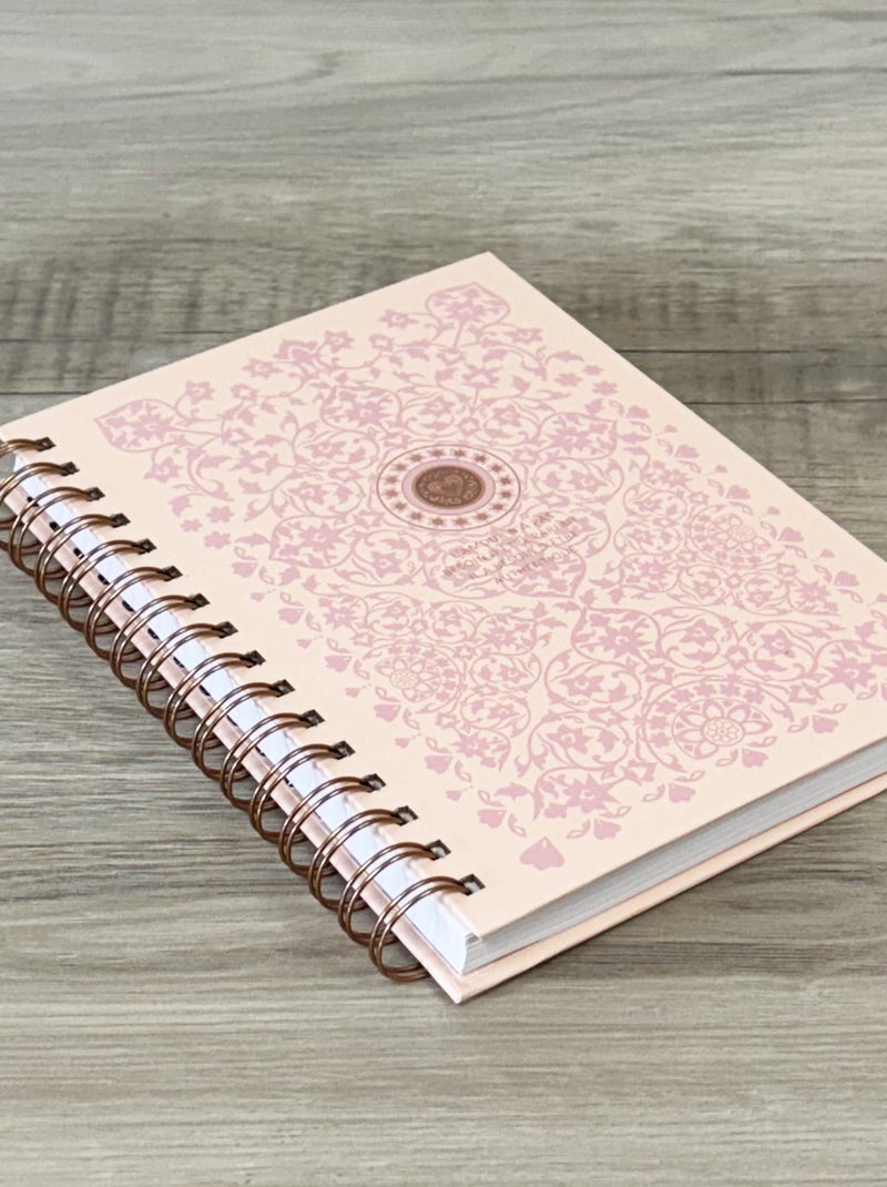 Carnet à grande spirale petit messager rose 21.6 cm Rose - Kiabi