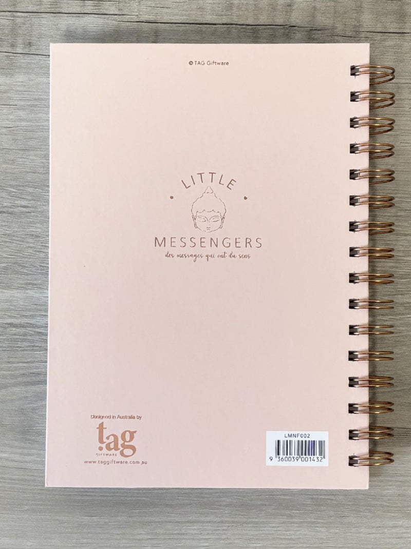 Carnet à grande spirale petit messager rose 21.6 cm Rose - Kiabi