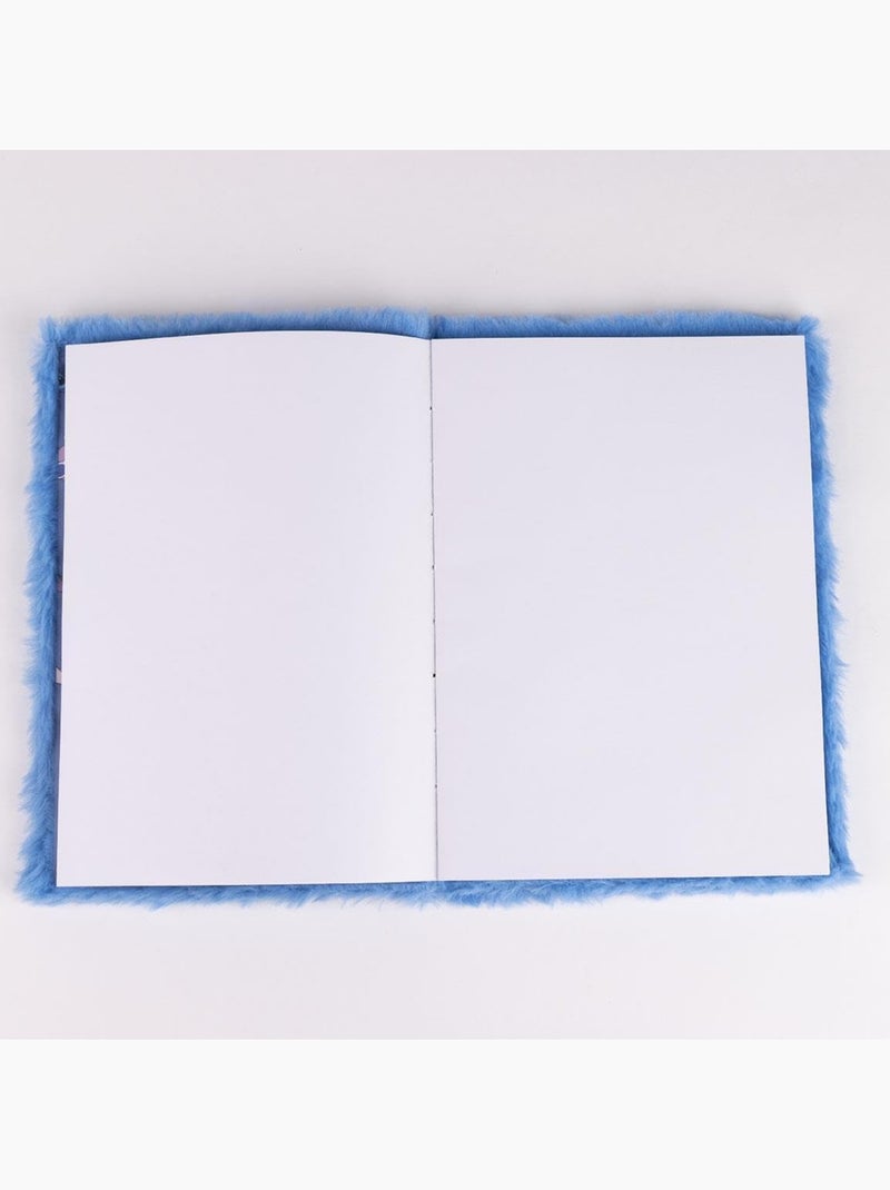 Carnet A5 - Stitch - Disney - Couverture Polaire Bleu - Kiabi