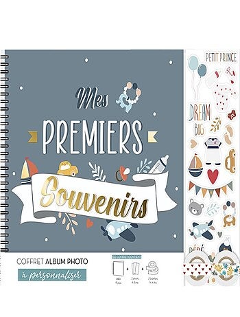 Carnet Album Photos Premiers Souvenirs Bleu