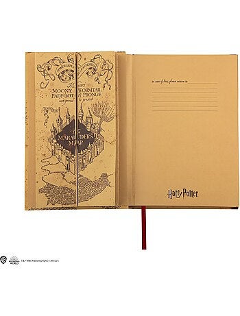 Carnet avec Carte du Maraudeur - Harry Potter