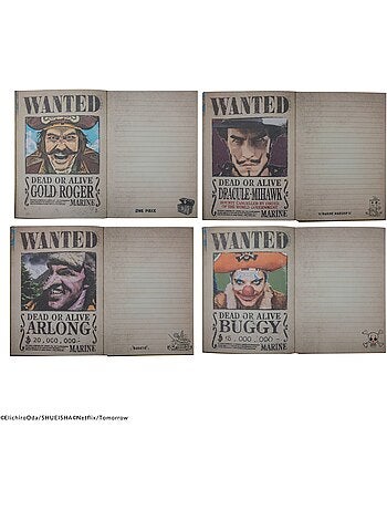 Carnet Avis de Recherche - One Piece
