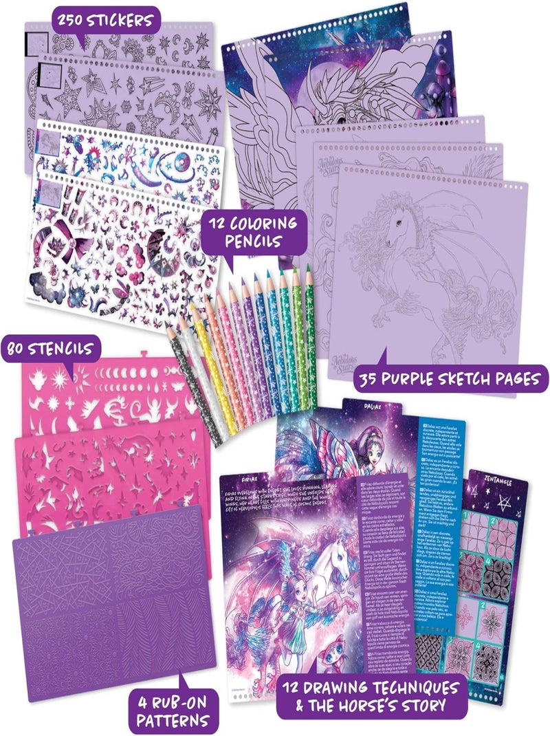 Carnet Créatif Chevaux - Nebulous Stars N/A - Kiabi