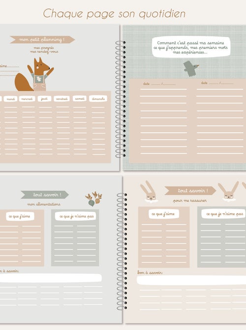 Carnet de Liaison Edgar Voiture - 54 pages - Kiabi