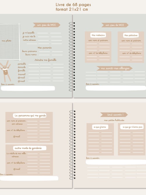 Carnet de Liaison Edgar Voiture - 54 pages - Kiabi