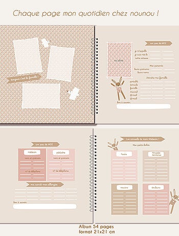 Carnet de liaison Faon liberty - 54 pages