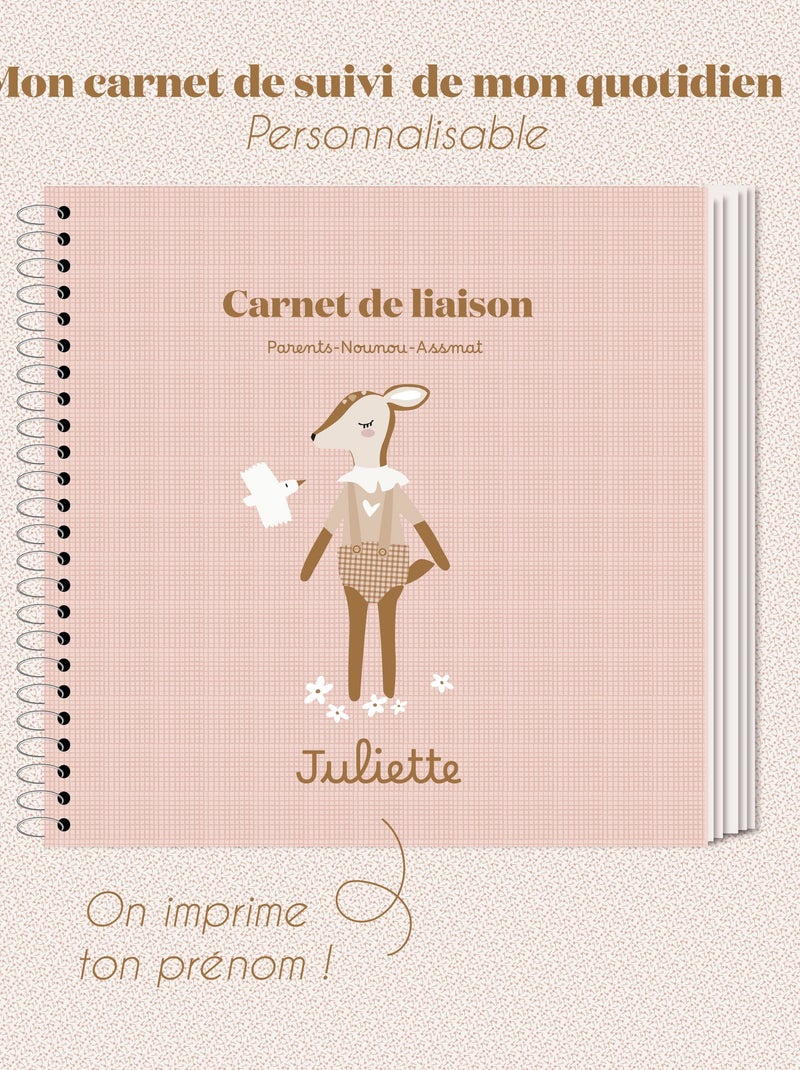 Carnet de liaison Faon liberty - 54 pages N/A - Kiabi