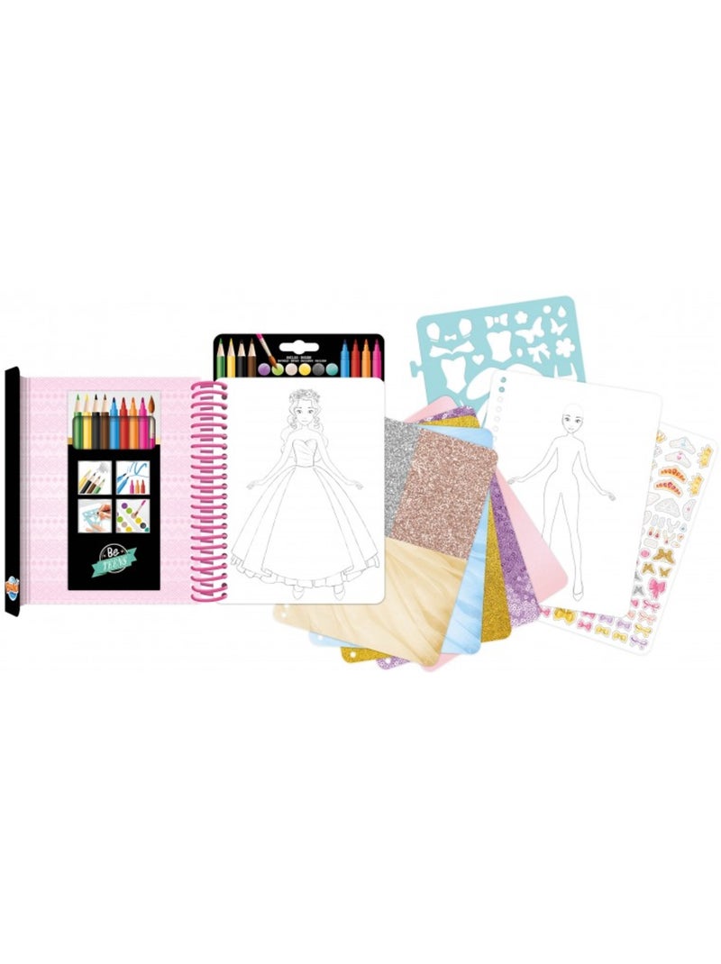 Carnet de mode - tenues de princesse N/A - Kiabi