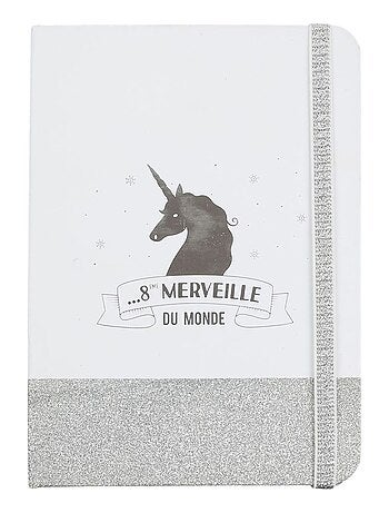 Carnet de notes à paillettes MERVEILLES